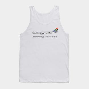 Classic South African Airways 747-444 Tank Top